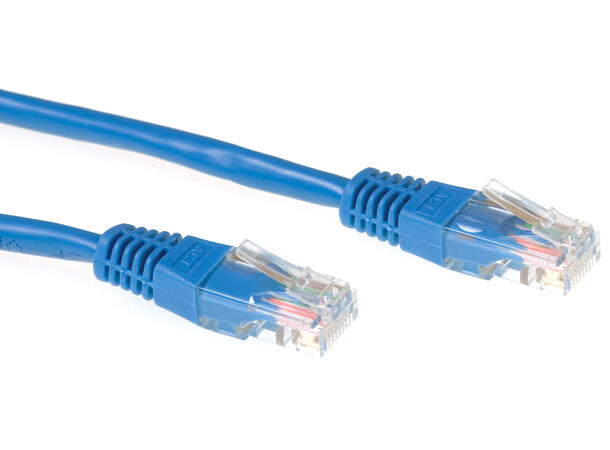 UTP Patch Cat.5e -  5,0 m Blå Nettverkskabel 100MHz 24AWG 